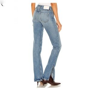 GRLFRND Haley Low Rise Slim Boot Split Ankle Jeans